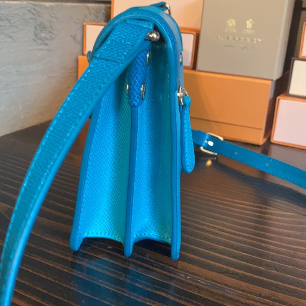 Vera Bradley Tess Crossbody in Teal Leather - Picture 10 of 17